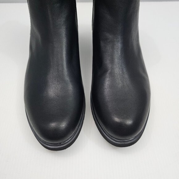 Munro Leighton Ankle Bootie Womens 7.5 NARROW Black Leather Chelsea Comfort - Picture 6 of 14